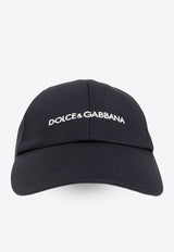 Dolce 
Gabbana Logo Embroidered Baseball Cap Navy GH886Z GH207-B0665