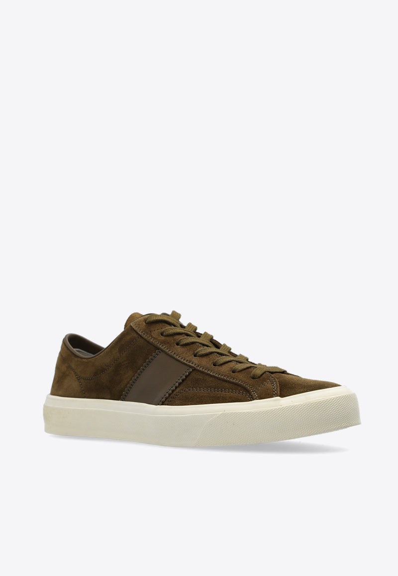 Tom Ford Cambridge Suede Low-Top Sneakers Brown J0974 LCL046N-3EW11