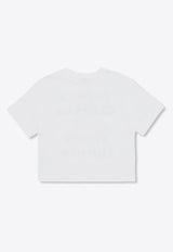 Dolce 
Gabbana Kids Girls Graphic Print T-shirt White L5JTMV G7L7Y-W0800