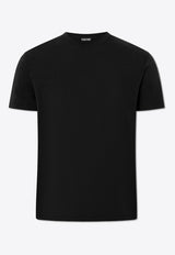 Tom Ford Logo Embroidered Crewneck T-shirt Black JCS004 JMT002S23-LB999