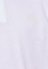 Etro Pegaso Embroidered Polo T-shirt White MRMD0005 AC174-W0800