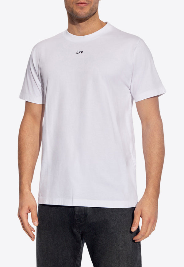 Off-White OFF Stamp Crewneck T-shirt White OMAA027C99 JER017-0110