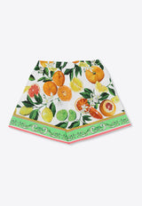 Dolce 
Gabbana Kids Girls Mix Fruit Print Shorts Multicolor L52Q33 G7L9A-HV5AN