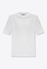 Moncler Embossed Logo Basic T-shirt White J10938C00002 89A17-001