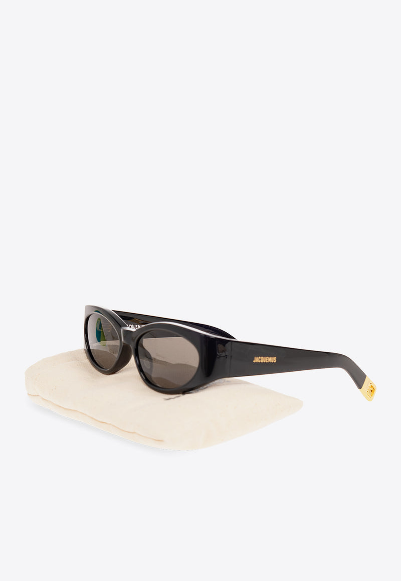 Jacquemus The Ovalo Sunglasses Gray JAC4C1SUN 0-0