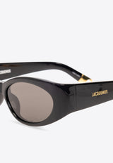 Jacquemus The Ovalo Sunglasses Gray JAC4C1SUN 0-0