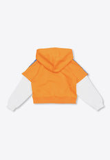 Dolce 
Gabbana Kids Girls DG Logo Hooded Sweatshirt Orange L4JWJM G7L6M-S9001