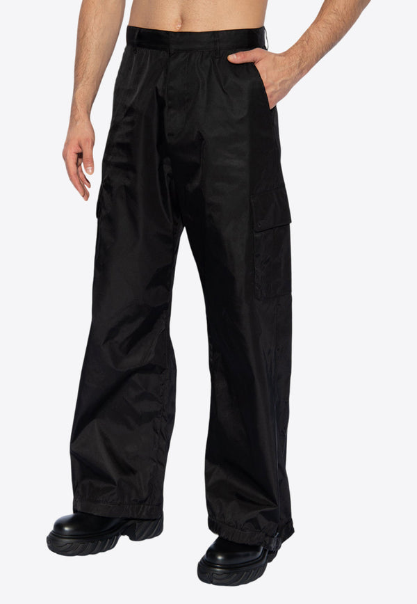 Off-White Cargo Straight Pants Black OMCF037C99 FAB003-1010