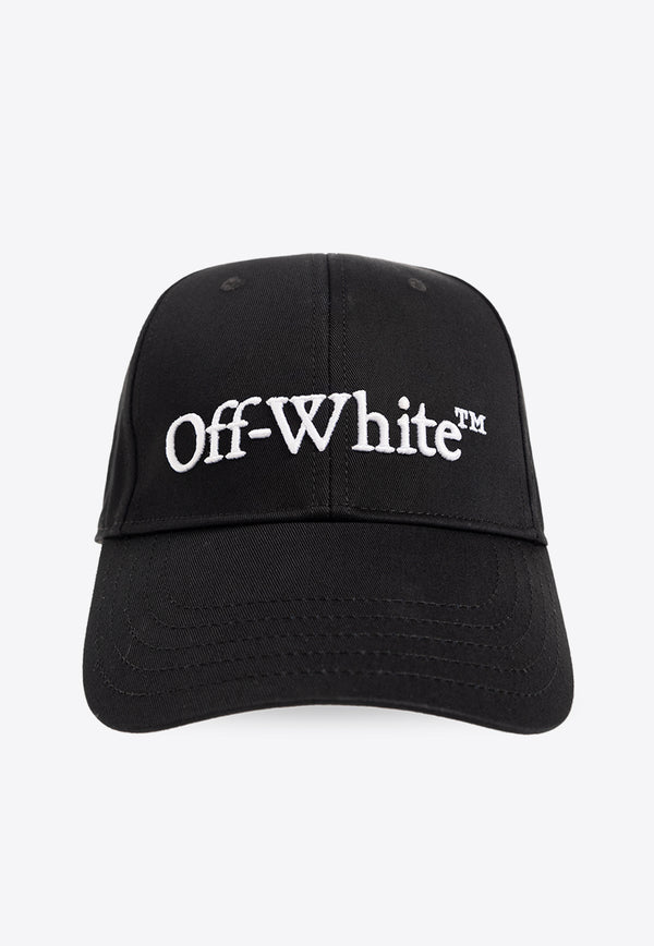 Off-White Logo Embroidered Baseball Cap Black OMLB052C99 FAB001-1001