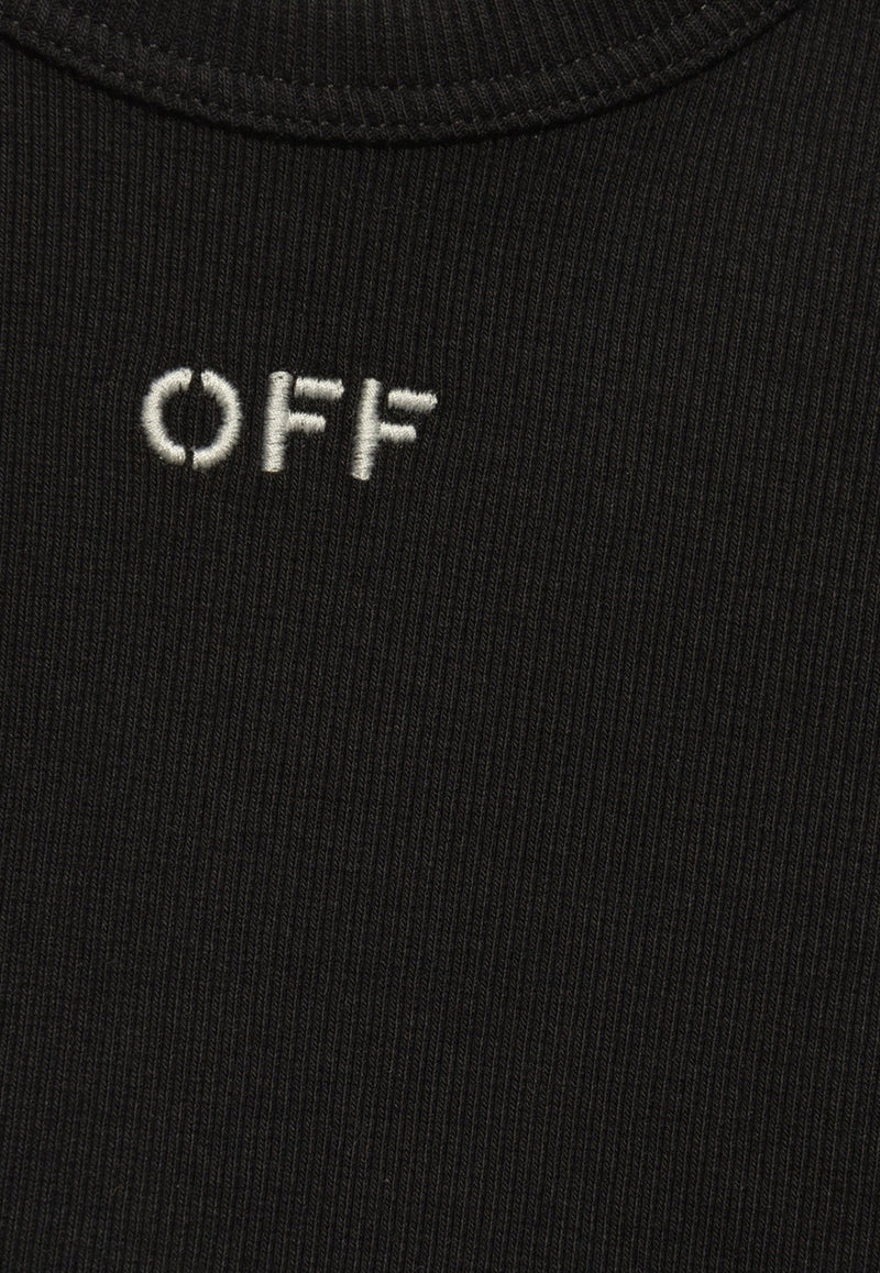 Off-White OFF Stamp Fitted T-shirt Black OWAA065C99 JER005-1001