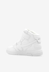 Off-White Out Of Office High-Top Sneakers White OWIA275C99 LEA003-0101