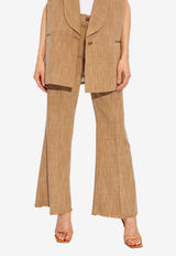 Etro Fringed Flared Pants Beige WREA0015 99TUDH4-M0180