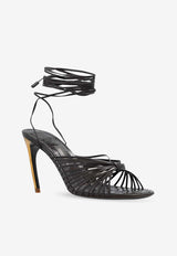 Salvatore Ferragamo Atena 85 Strappy Leather Sandals Brown 01I134 ATENA 85 W 773086-TESTA DI MORO