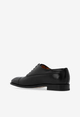 Salvatore Ferragamo Fermin Oxford Leather Shoes Black 021625 FERMIN 762477-NERO