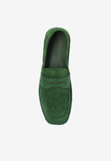 Salvatore Ferragamo Desco Suede Espadrilles Green 025500 DESCO 773006-FOREST GREEN