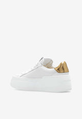 Salvatore Ferragamo Dahlia Leather Flatform Sneakers White 030573 DAHLIA 1 769352-BIANCO OTTICO