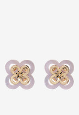 Tory Burch Kira Enamel Flower Stud Earrings Gold 154280 0-701