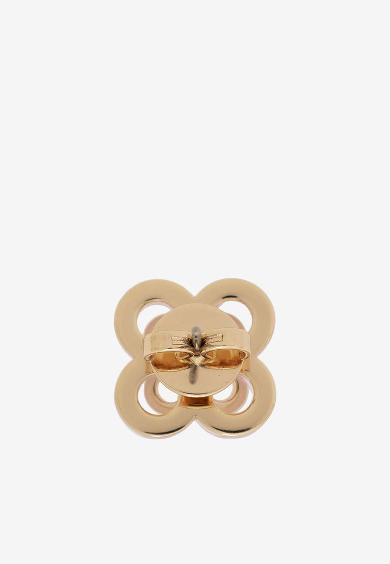 Tory Burch Kira Enamel Flower Stud Earrings Gold 154280 0-701