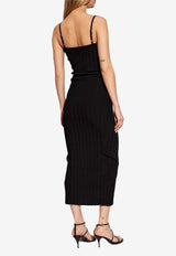 Jacquemus Sierra Ribbed Midi Dress Black 241KN358 2355-990