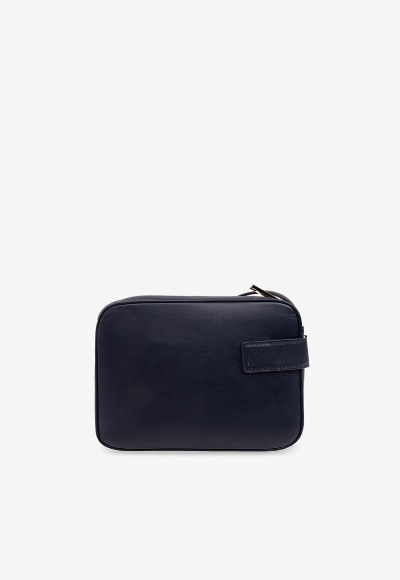 Salvatore Ferragamo Archive Gancini Buckle Camera Bag Midnight Blue 216292 ARCHIVE CC 769971-MIDNIGHT