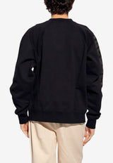 Jacquemus Typo Logo Crewneck Sweatshirt Black 245JS236 2341-990