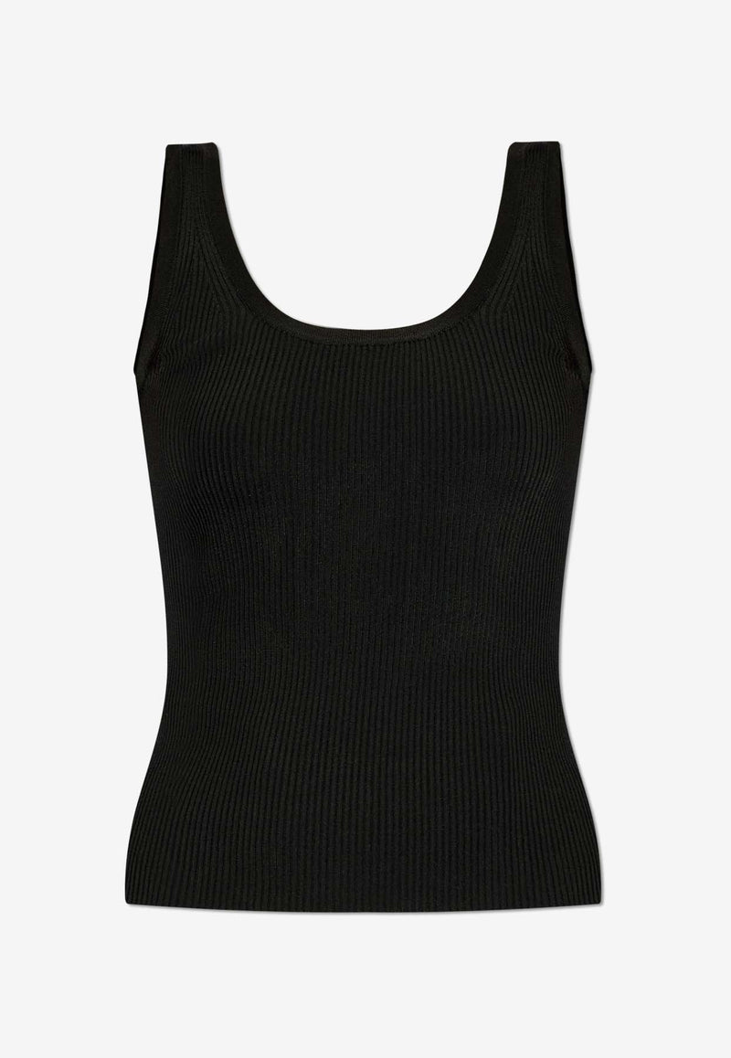 Zimmermann Halliday Ribbed Tank Top Black 2624TSS241 0-BLK