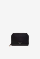 Salvatore Ferragamo Classic Zip-Around Leather Cardholder Black 661336 CLASSIC 770114-NERO