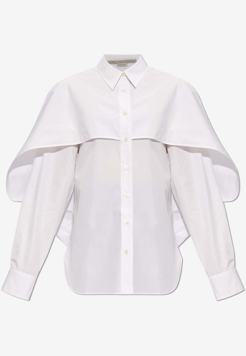 Stella McCartney Cape Layer Button-Up Shirt White 620122 SMA90-9000