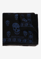 Alexander McQueen Skull Print Scarf Black 557717 4Q060-1042