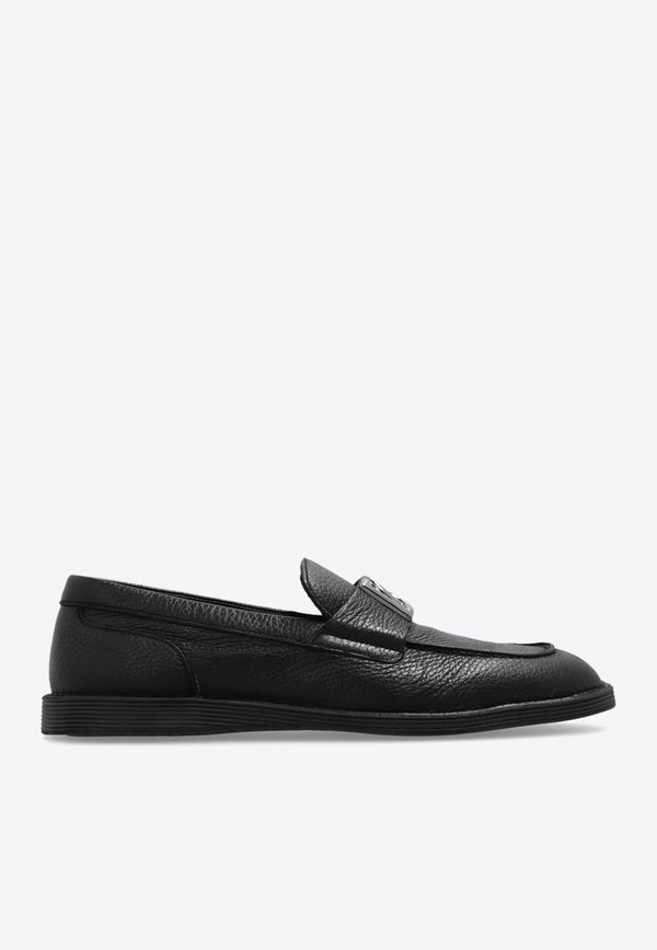 Dolce 
Gabbana New Florio Leather Loafers A50601 A8034-80999