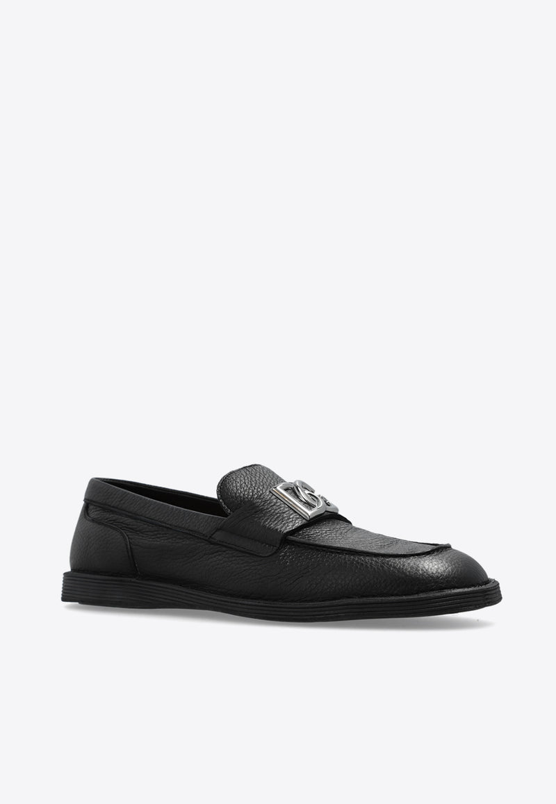 Dolce 
Gabbana New Florio Leather Loafers A50601 A8034-80999