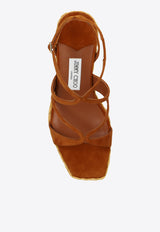 Jimmy Choo Ayla 85 Wedge Sandals AYLA 85 CUG-TAN Brown