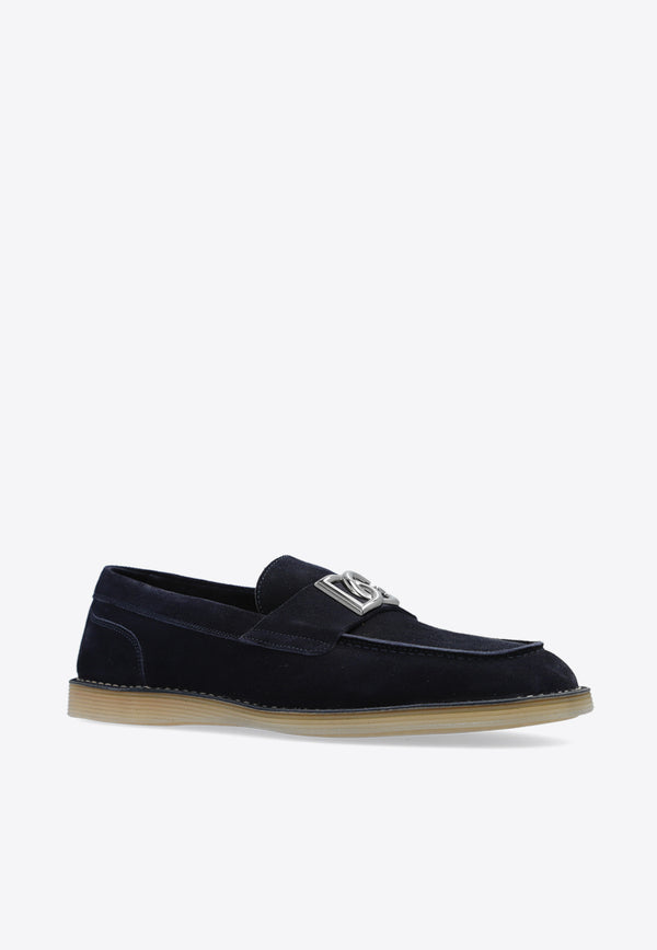 Dolce 
Gabbana New Florio Suede Loafers A50601 AS707-86115