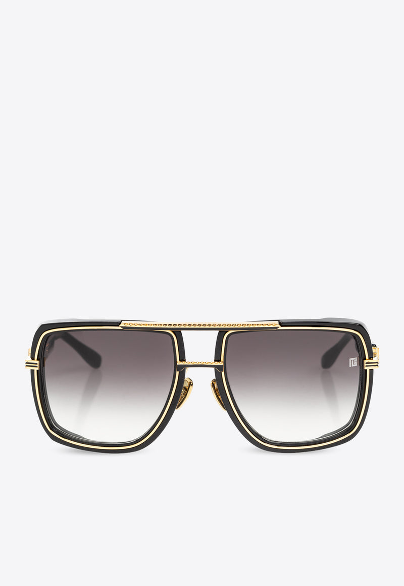 Balmain Soldier Aviator Sunglasses BPS-160A-59 0-0