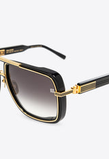 Balmain Soldier Aviator Sunglasses BPS-160A-59 0-0