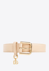 Dolce 
Gabbana Logo-Charm Leather Belt  BE1635 AW576-80414