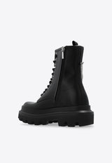 Dolce 
Gabbana Leather Combat Ankle Boots CT1025 AB640-80999