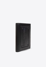 Dolce 
Gabbana Tactile-Logo Leather Passport Holder BP2215 AG218-80999