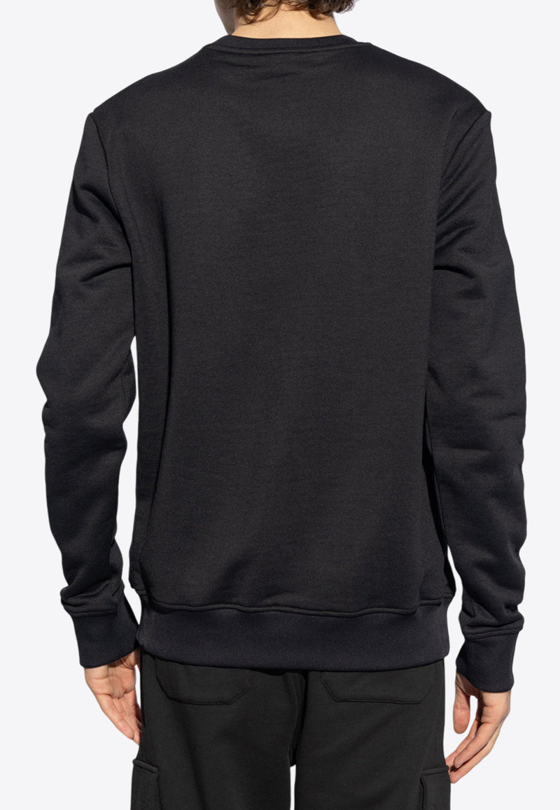 Balmain Logo-Printed Crewneck Sweatshirt DH1JQ040 GD84-EAC