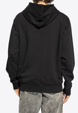 Balmain Logo-Printed Hooded Sweatshirt DH1JR002 BB65-EAB