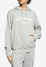 Balmain Logo-Printed Hooded Sweatshirt DH1JR002 BB65-YHG