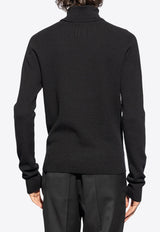 Balmain Logo-Patched High-Neck Sweater DH1KH017 KE93-0PA