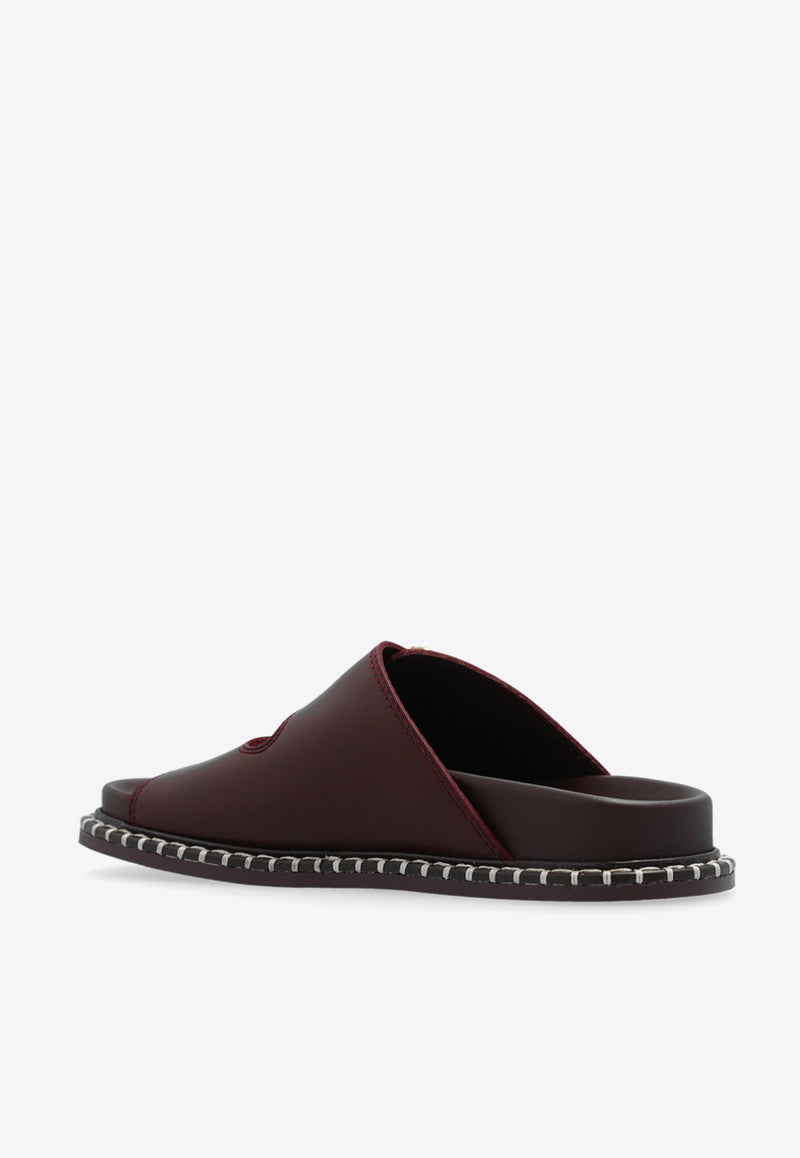 Chloé Rebecca Leather Slides CHC24S981 D1-602