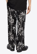 Balmain Floral-Printed Straight-Leg Pants DH1PQ260 VF43-EAB