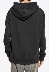 Balmain Logo-Printed Hooded Sweatshirt DH1JT216 BC72-YGD