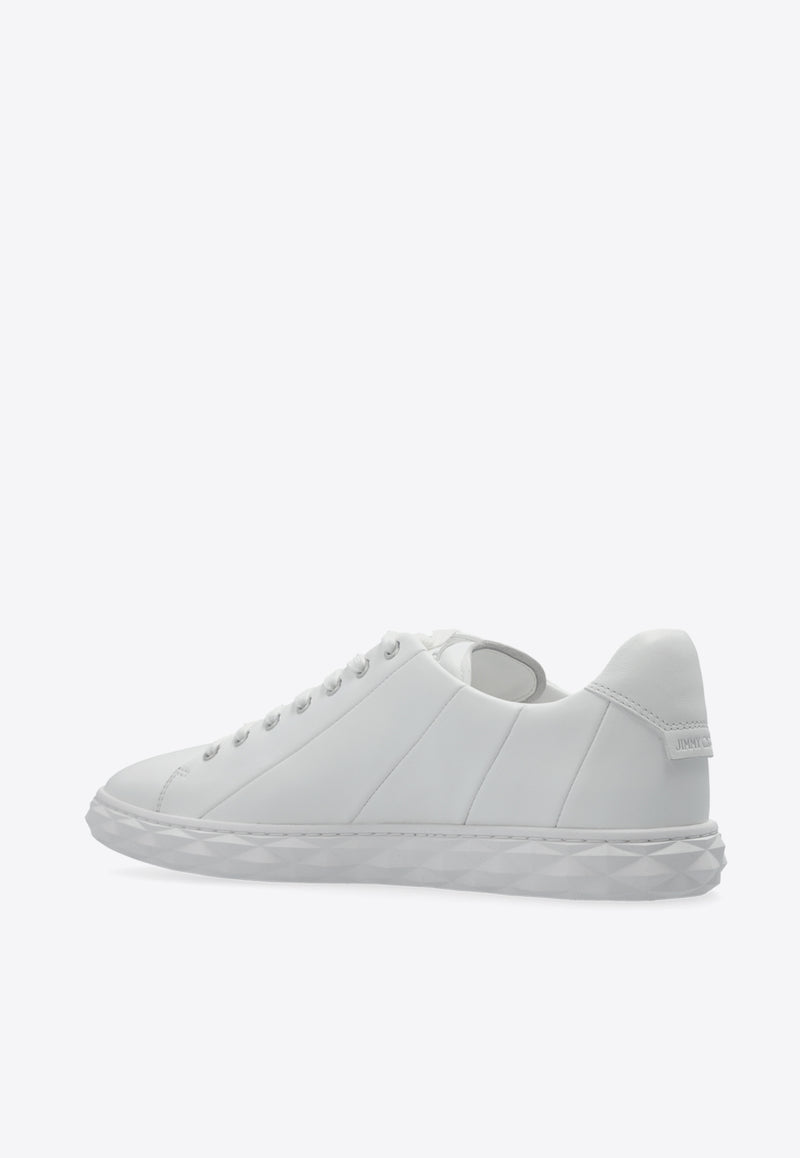 Jimmy Choo Diamond Leather Sneakers DIAMOND LIGHT M RXN-V WHITE WHITE White