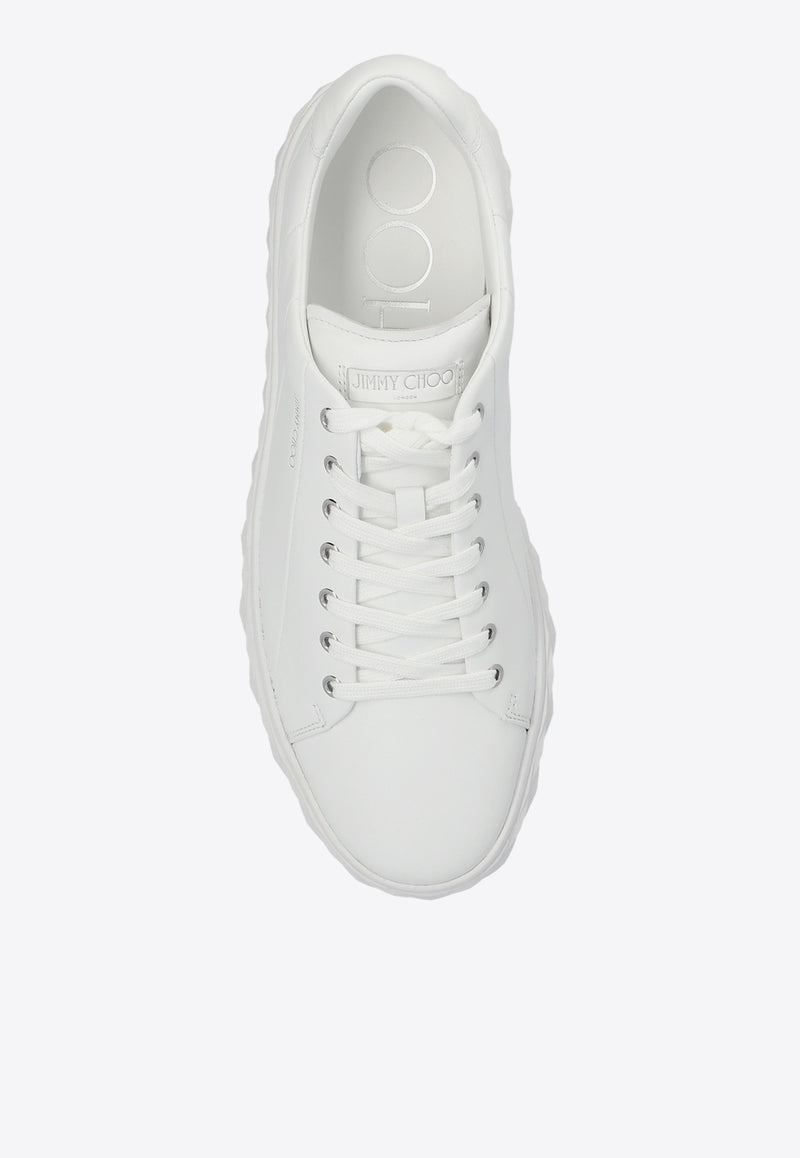 Jimmy Choo Diamond Leather Sneakers DIAMOND LIGHT M RXN-V WHITE WHITE White