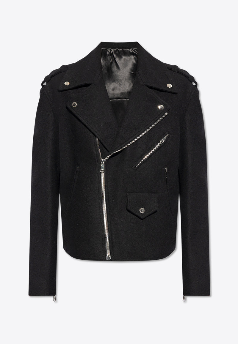 Balmain Wool Biker Jacket DH1TD512 WC68-0PA