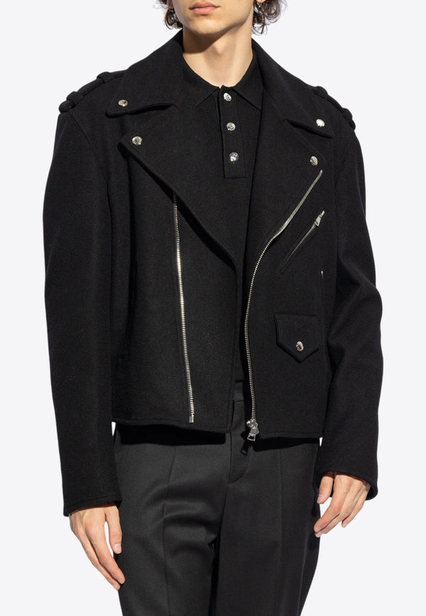 Balmain Wool Biker Jacket DH1TD512 WC68-0PA