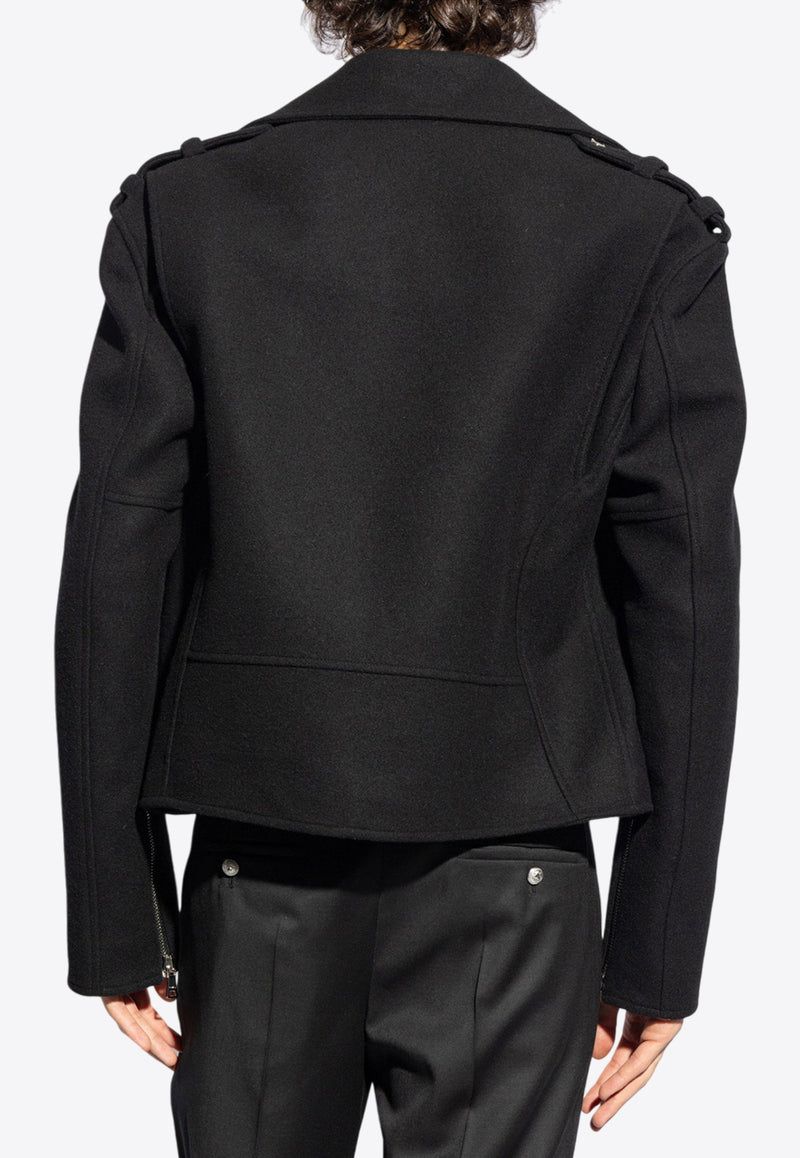 Balmain Wool Biker Jacket DH1TD512 WC68-0PA